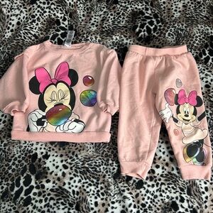 Disney Pink Minnie Mouse Kids Matching Set